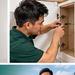 Door and cabinet hinge repair