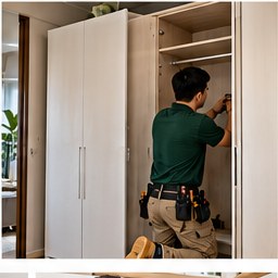 Handyman completing the fix